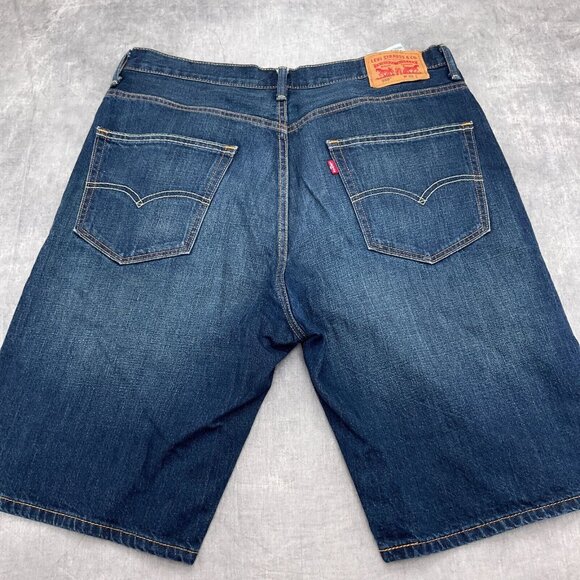 Levis 569 Shorts Men 36W x 11.5L Blue Cotton Denim Classic Jean 90s VTG - Picture 9 of 11